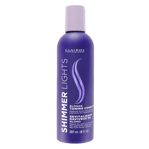 Miniatura 11 de Clairol Professional Shimmer Lights Purple Conditioner Neutralizes Brass & Yellow Tones For Blonde, Silver, Gray & Highlighted Hair