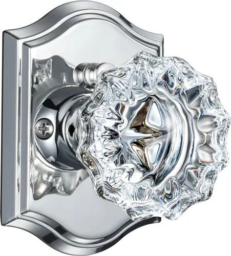 Miniatura 25 de Pomos de puerta de cristal para interiores, pomos de puerta de cristal de latón envejecido con cerradura para uso de privacidad, pomos de puerta