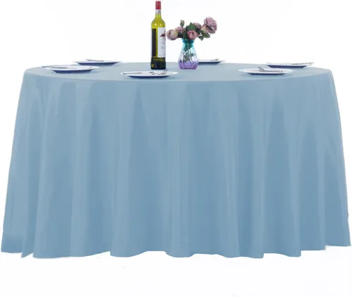Miniatura 35 de Ascoza Paquete de 2 manteles rectangulares blancos de 60 x 84 pulgadas, tela de poliéster de 4 pies, para bodas, banquetes, restaurantes y fiestas