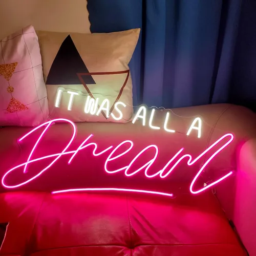 Miniatura 5 de Letrero de neón para dormitorio, luz LED para decoración de pared con atenuador, hecho a mano