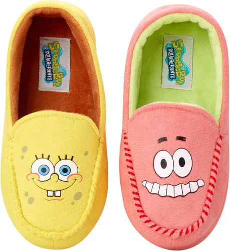 Miniatura 4 de Nickelodeon Pantuflas para niños - Bob Esponja y mocasines Patrick (11-5)