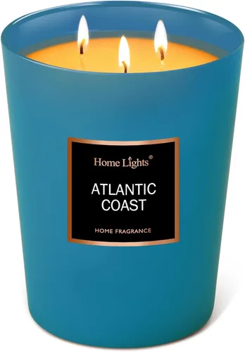Miniatura 9 de HomeLights - Velas perfumadas, tarro grande de aromaterapia, cera de soja natural, regalo de 130 horas de combustión, galleta casera