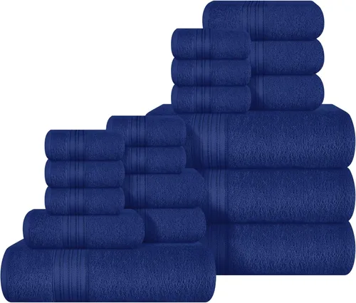 Miniatura 30 de BOUTIQUO Juego de 2 toallas de baño 100% algodón de 28 x 55 pulgadas, toallas de baño grandes ecológicas, compactas, de secado rápido, ligeras, Rosa