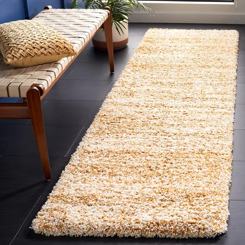Miniatura 17 de SAFAVIEH Hudson Shag Collection - Alfombra decorativa de 2 x 3 pies, color marfil y azul marino, no desprende pelusa y de fácil cuidado, 2 pulgadas