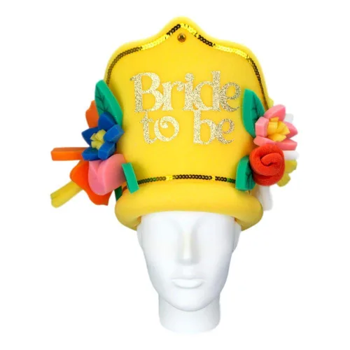 Miniatura 36 de FOAM PARTY HATS: Venezuela Bride Hat - Wedding Party Hat - Hora Loca Hat - Bachelorette Party Hat - Bridal Shower Hat - Wedding Hair Vine Hat