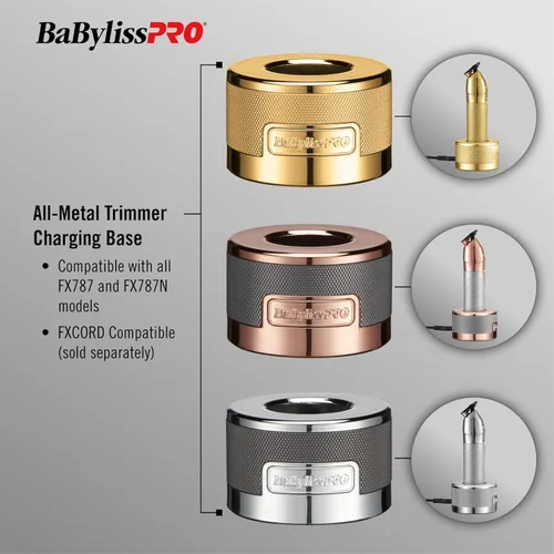 Miniatura 3 de BaBylissPRO Bases de carga para recortadora MetalFX Plateado