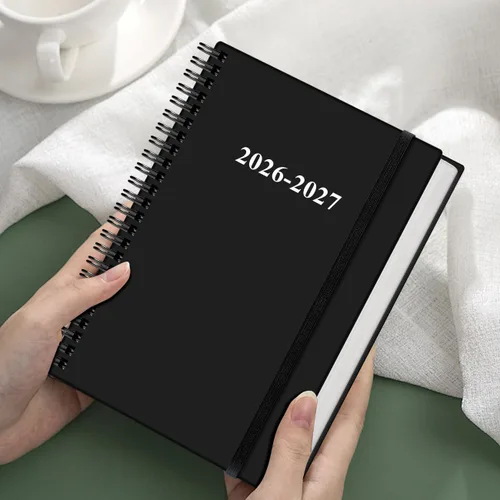 Miniatura 7 de Agenda 2026-2027 – Agenda semanal y mensual de 18 meses de enero de 2026 a junio de 2027, planificadores en espiral 2026-2027 con cierre elástico