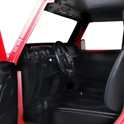 Miniatura 4 de Rc crawler Jeep body 12.323 in Shell 4 puertas Hard Body Shell Kit de carcasa de distancia entre ejes para 1/10 escala rc cuerpo Axial SCX10 90046