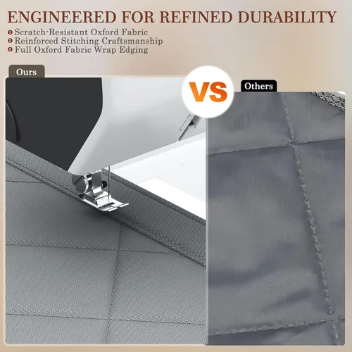 Miniatura 5 de Yotache Cortina Magnética con Aislamiento Térmico para Puertas de 60 x 80 pulgadas, Tamaño de la Cortina de 62" x 82" Material Oxford Resistente a