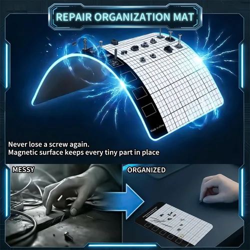 Miniatura 6 de Juego de 2 destornilladores de precisión: 122 puntas magnéticas Kit de reparación electrónica para mantenimiento de equipos de oficina - portátil