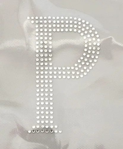 Miniatura 21 de Letras griegas, 4 pulgadas de alto, diamantes de imitación, transferencia termoadhesiva (alfa)