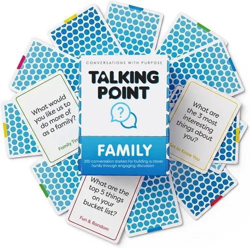 200 tarjetas de conversación familiar – Deja los teléfonos y conecta con la familia – Conocerse mejor con charlas significativas – Deja que los