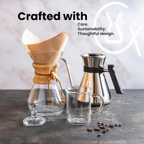 Miniatura 5 de Chemex Cafetera de vidrio para verter - Serie clásica - 3 tazas - Embalaje exclusivo
