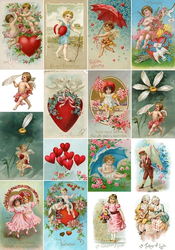 Miniatura 24 de Papel de arroz para decoupage A4, papel vintage para decoupage, papel vintage (Highland de Navidad - 2 hojas)