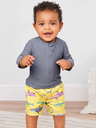 Miniatura 3 de Simple Joys by Carter's - Traje de baño para niños pequeños y bebés, juego con camiseta de protección y pantalones cortos