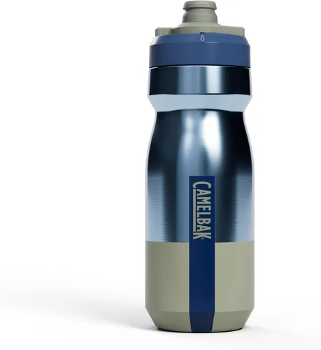Miniatura 8 de CamelBak Podium Steel - Botella de agua térmica para bicicleta de acero inoxidable, color piedra, 18 oz