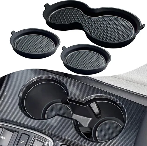 Miniatura 19 de Accesorios para Honda Civic 2022 2023 2024 2025 2026 11ª Generación Sedán Inserto de Portavasos Forro de Consola Central Alfombrillas de Ranuras