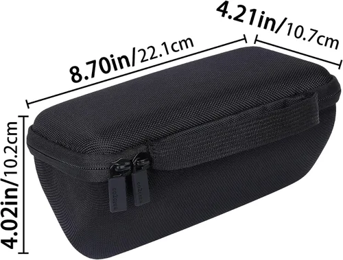 Miniatura 6 de co2CREA Estuche rígido de repuesto para altavoz Bluetooth BolaButty X-GO C27C IPX5 impermeable (negro)