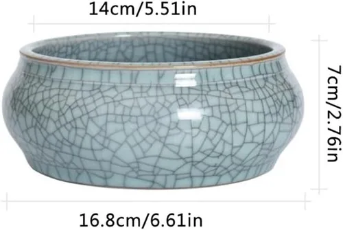 Miniatura 2 de BONAD Incense Holder Celadon Incense Burner Ceramic Large Incense Burner Household Plate Incense Sandalwood Tower Incense Living Room Incense Cone