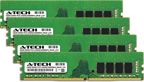 Miniatura 2 de A-Tech 4GB DDR4 2400 MHz UDIMM PC4-19200 (PC4-2400T) CL17 DIMM Non-ECC Desktop RAM módulo de memoria