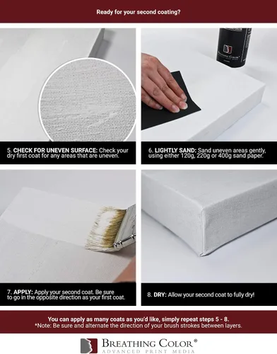 Miniatura 7 de Imprimación de lona de gesso blanco de 32 onzas ¡Dale a tu arte la mejor base prime! Evita que la pintura se absorba. Ya sean acrílicos, óleos