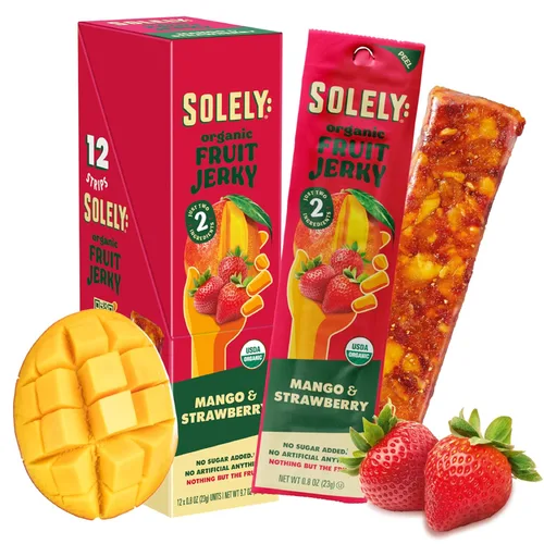 Miniatura 15 de Solely - Charqui de frutas orgánicas Un ingrediente Vegano Sin OGM Sin gluten Sin agregado de azúcar