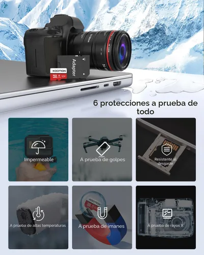Miniatura 7 de KOOTION Tarjeta Micro SD de 32 GB, 5 unidades, tarjeta de memoria flash MicroSDHC Clase 10 con adaptador UHS-I, Full HD, tarjeta TF C10