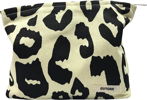 Miniatura 17 de Bolsa de maquillaje para mujeres, bolsa de cosméticos de pana con diseño estético, bolsa de mano para damas, estuche para lápices para niñas, lindo