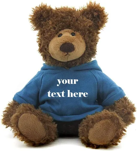 Miniatura 12 de Plushland Oso Frankie marrón de 12 pulgadas, regalo personalizado de animal de peluche, gran regalo para el día de la madre, día de San Valentín