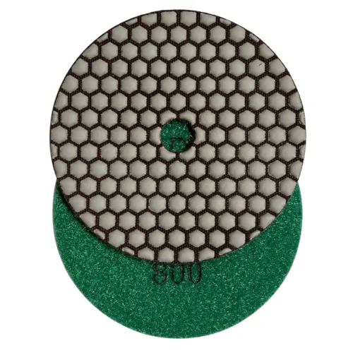 Miniatura 8 de Juego de almohadillas de pulido de piedra seca de 4 pulgadas (grano 50, 100, 200, 400, 800) - para encimeras de granito, mármol y hormigón