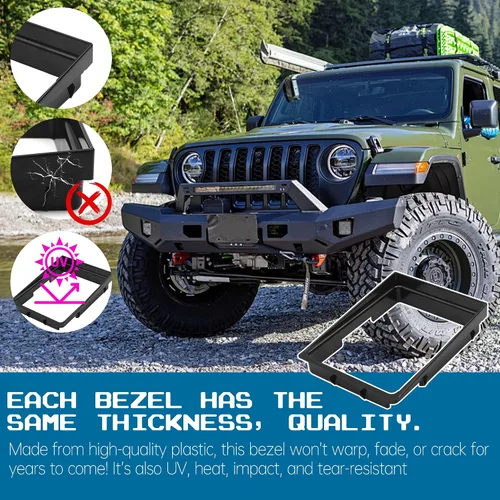 Miniatura 5 de TonGass Paquete de 2 biseles de cambio de transmisión manual compatibles con Jeep Cherokee/Wrangler, color negro
