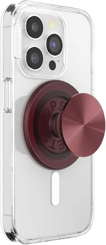 Miniatura 7 de PopSockets Phone Grip with Expanding Kickstand, Adhesive Grip - Molded Flower Red Wine Translucent rojo (Red Translucent)