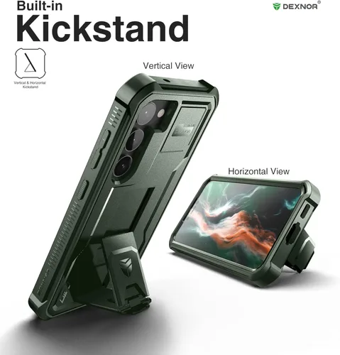 Miniatura 4 de Dexnor Funda de cuerpo completo para Samsung Galaxy S23 Plus 5G/6.6 pulgadas, marco frontal extra, protección de grado militar, protector
