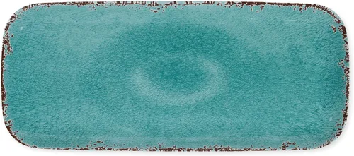 Miniatura 10 de UP ware Crackle Cream - Bandeja de servir de melamina, bandeja rectangular de 15 x 6.5 pulgadas, bandeja de alimentos sin BPA para entretenimiento