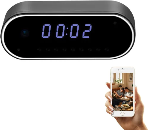 Reloj de cámara 1080P Mini Cam, detección de movimiento, cámara inteligente para seguridad de mascotas, cámara WiFi, monitor para mascotas, sin audio