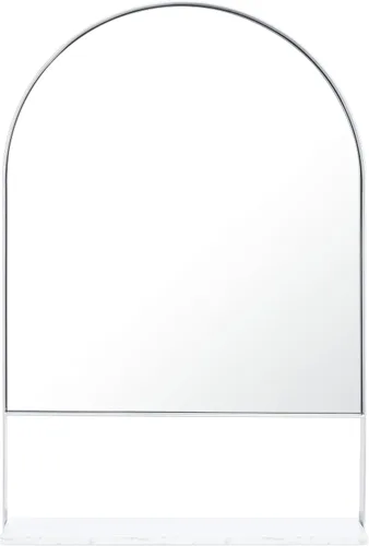 Miniatura 9 de SAFAVIEH Home Collection Yuriko - Espejo de pared decorativo con arco de 24 x 36 pulgadas con estante para dormitorio, sala de estar, baño, entrada