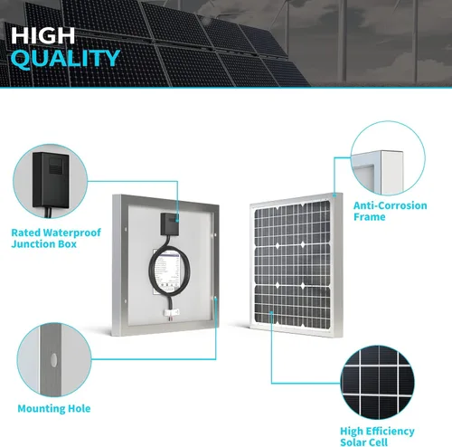 Miniatura 3 de Panel solar Mono 5W 10W 20W 30W 50WB 100WB, 50W