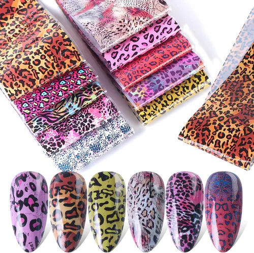 Miniatura 37 de Calcomanías holográficas de transferencia de uñas, hojas de esmalte de uñas de corazón de amor, láminas de transferencia de papel estrellado