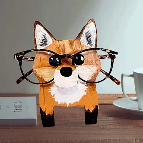 Miniatura 6 de Divertido soporte de lentes de animales, bonita exhibición de gafas de sol en forma de gato, soporte para gafas de mascotas para decoración