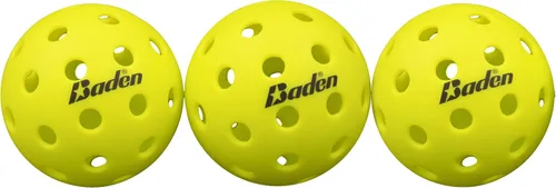 Miniatura 3 de Baden Juego de 4 redes cuadradas portátiles de pickleball - Redes y postes de 20 x 20 pies, 3 bolas, 4 paletas de madera, 2 piezas de tiza y 1 bolsa