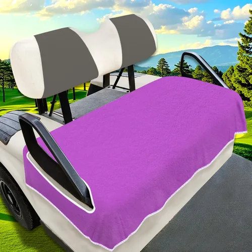 Miniatura 9 de YOKYHOM Fundas de asiento de carrito de golf para 2/4 plazas, manta de toalla de asiento de microfibra, mantiene los asientos frescos, limpios