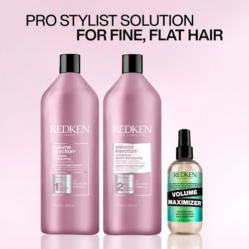 Miniatura 7 de Redken Volume Injection Shampoo & Conditioner Set For Fine Hair - Adds Lift & Body, Volumizing & Detangling Without Weighing Down, Paraben-Free