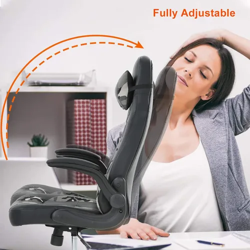 Miniatura 3 de OC-RC66-Camo - Silla ergonómica para juegos de PC, silla de escritorio con soporte lumbar, reposabrazos abatibles, reposacabezas de piel sintética