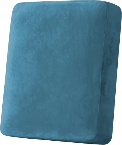 Miniatura 88 de H.VERSAILTEX - Funda de terciopelo elástica y afelpada para protección de cojines de sofá biplaza, silla o sofá, 2 piezas, tamaño grande, color gris