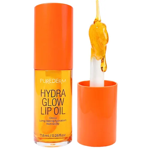 Purederm Hydrating Glow - Aceite labial no pegajoso (0.26 fl oz)