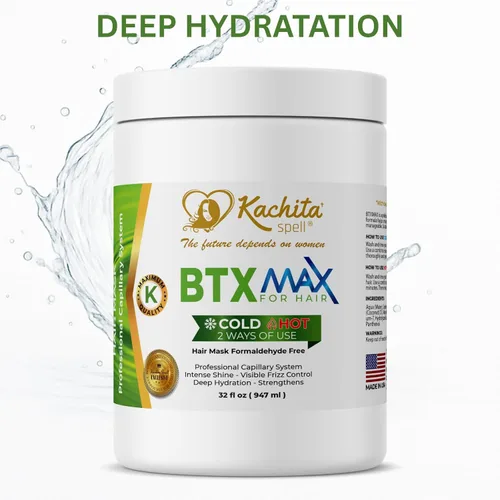 Miniatura 9 de Kachita Spell BTXMAX - Mascarilla para cabello seco y dañado, tratamiento de queratina y aceite de argán para hidratación, control