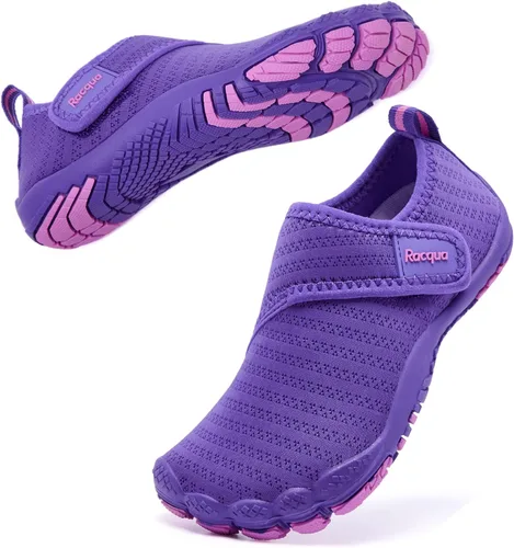 Miniatura 33 de Racqua Zapatos acuáticos para niños y niñas, de secado rápido, ligeros, para piscina, natación, playa, deportes, zapatos acuáticos