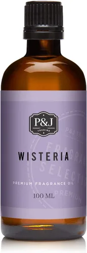 P&J Trading - Aceite perfumado de Wisteria 100ml - Aceite aromático para fabricación de velas, jabón, aceite para difusores