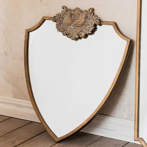Espejo vintage para decoración del hogar, espejo de pared de hierro barroco, espejo de tocador para dormitorio, sala de estar, pasillo, entrada, 23