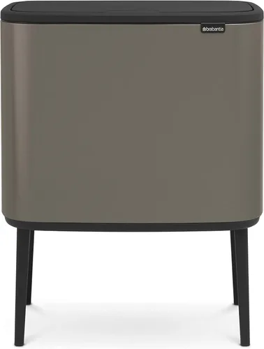 Miniatura 17 de Brabantia Bo Cubo de basura - 1 cubo interior de 9.5 galones (acero mate FPP) cubo de basura para residuos/reciclaje, compartimento extraíble +